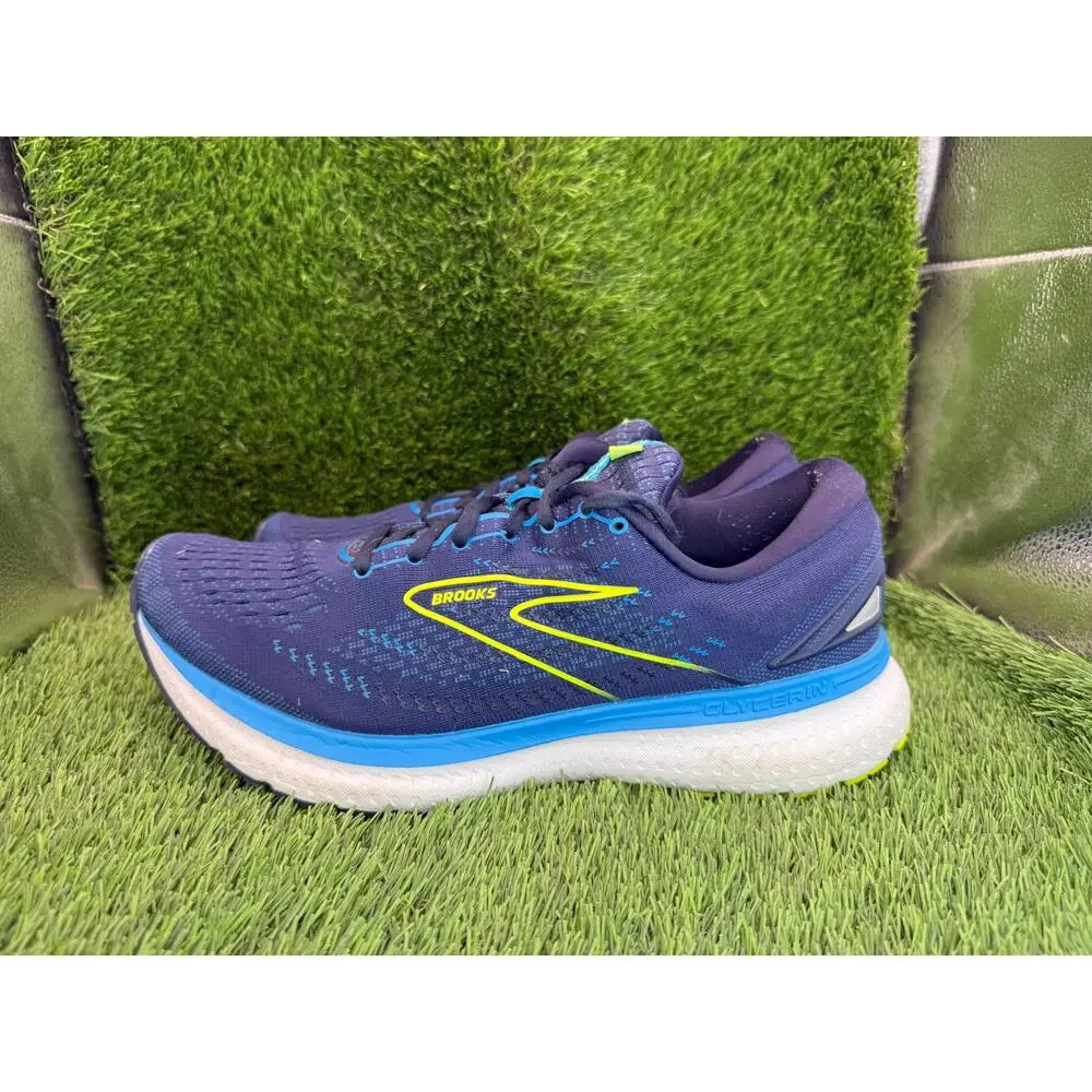 Brooks Glycerin 19 1103561D443 Athletic Sneaker Men's 11D Blue Mesh Gym Training